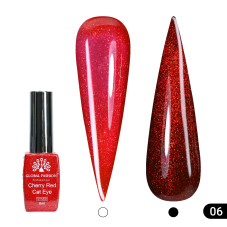 Gel Polish Cat's Eye Cherry Red